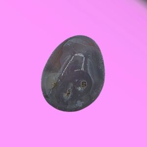 Grey Druzy Agate Crystal Stone Tumble